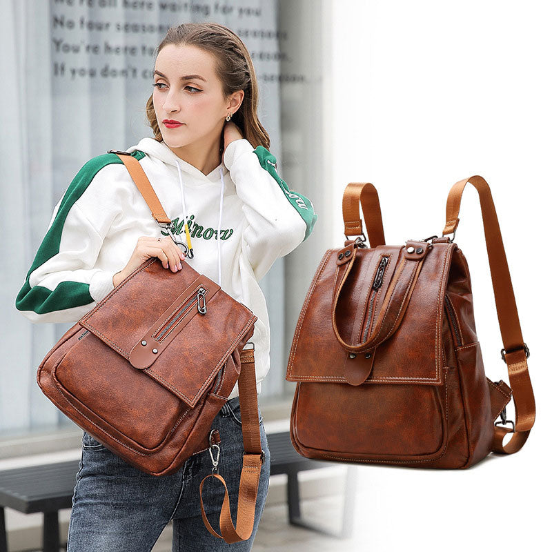 Damen Modischer Rucksack, Geldbörse, multifunktionales Design, Umhängetasche mit Schultergurt