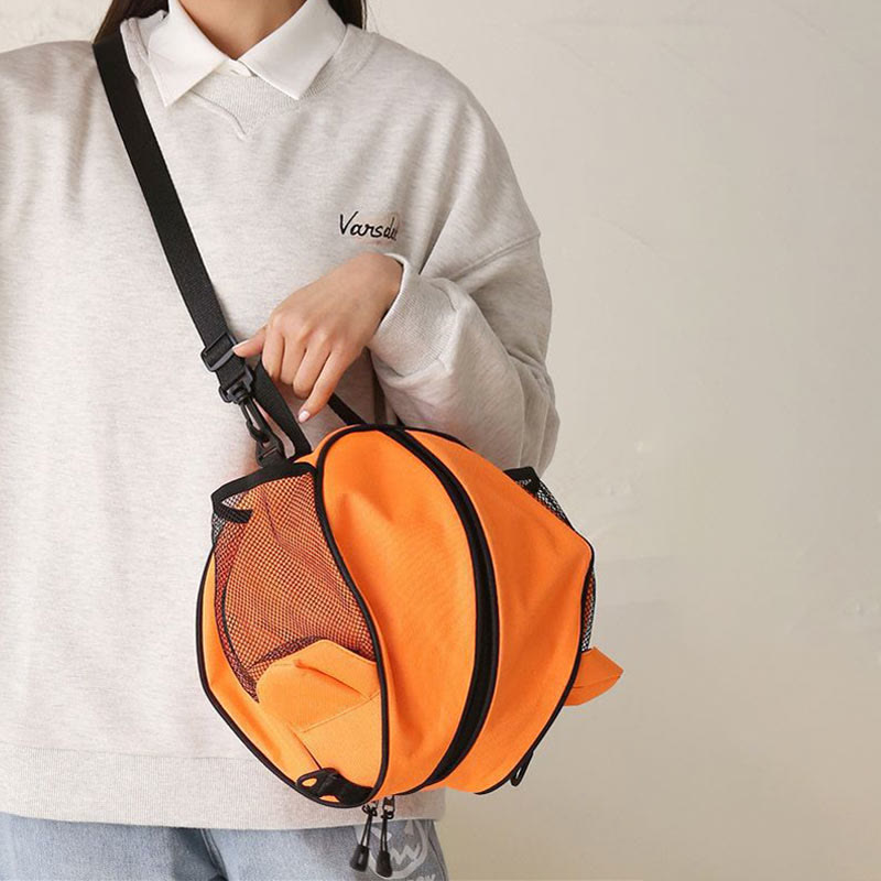 Runde Oxford-Basketball-Aufbewahrungstasche, tragbare Outdoor-Sport-Trainingstasche