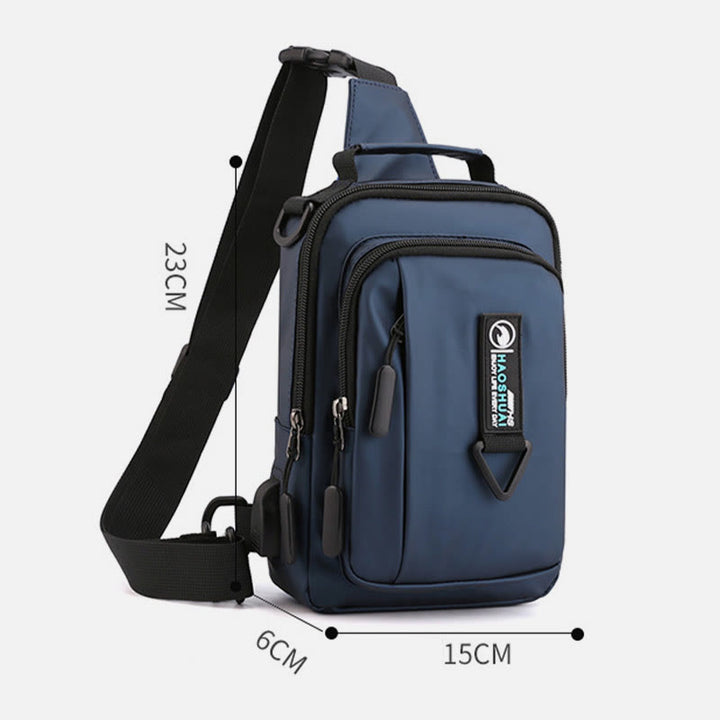 Praktische Crossbody Sling Bag für Männer, wasserdichte Reisetasche