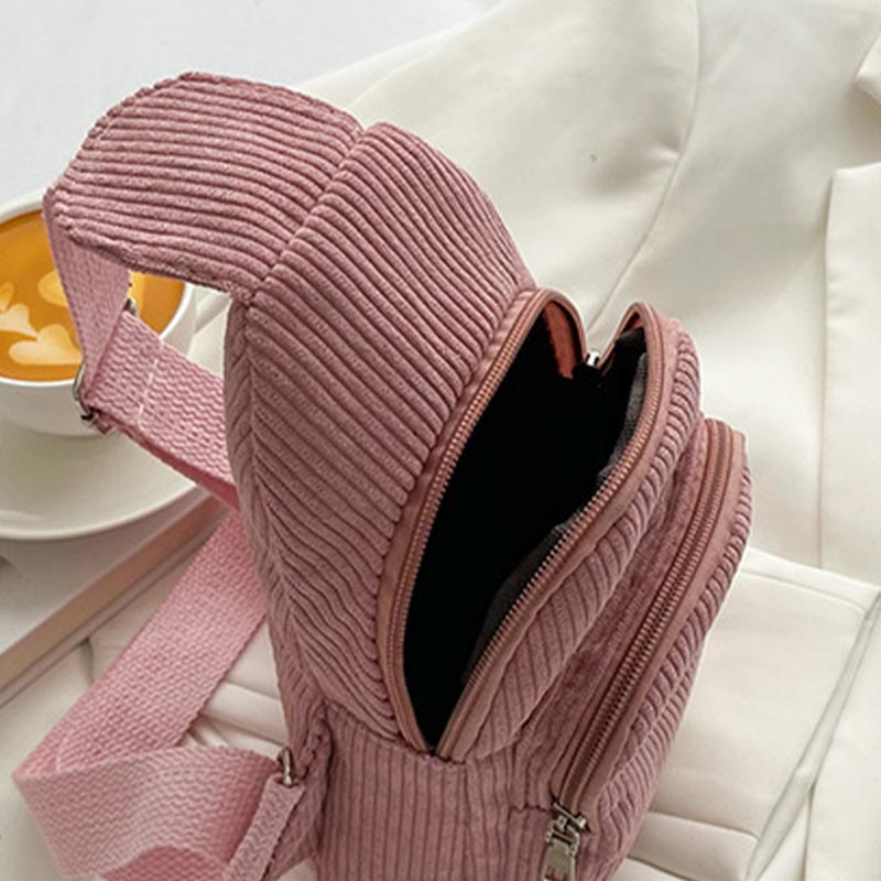 Schultertasche für Damen, lässiger kleiner Umhängerucksack aus Segeltuch