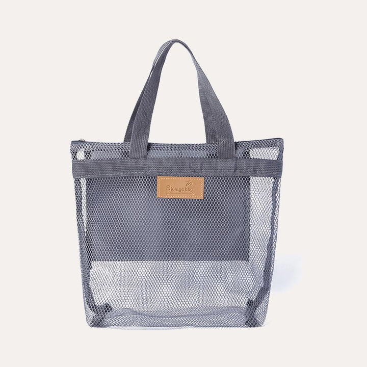 Faltbare, waschbare Netz-Strandtasche, leichte Pool-Tragetasche