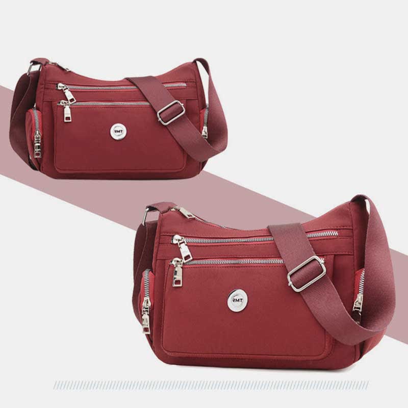Umhängetasche mit mehreren Taschen für Damen, leicht, geräumig, Schultertasche