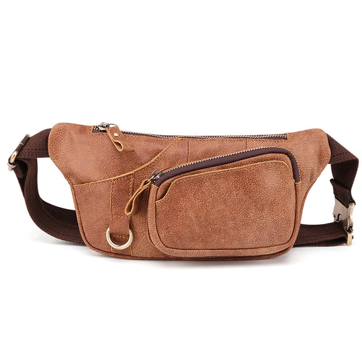 Echtes Leder Gürteltasche für Männer Bauchtasche Hüfttasche