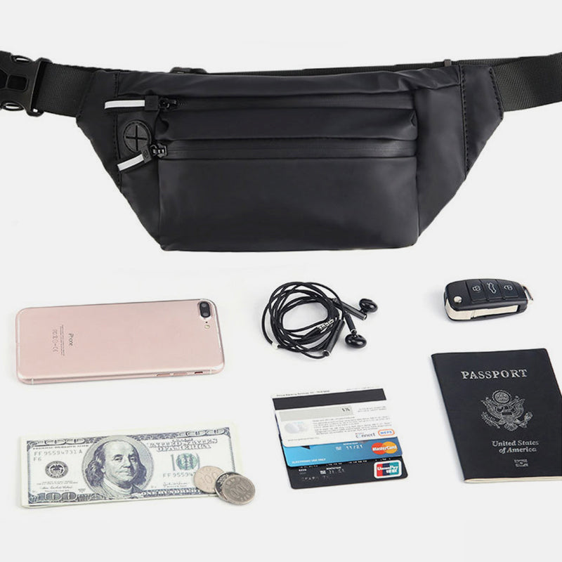 Hüfttasche für Damen und Herren, wasserdicht, große Brusttasche, Schultertasche