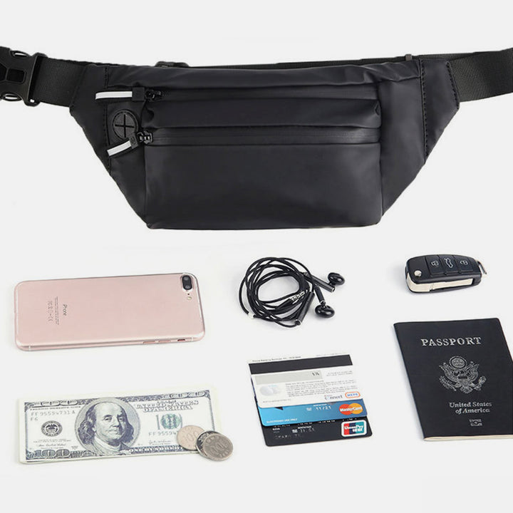 Hüfttasche für Damen und Herren, wasserdicht, große Brusttasche, Schultertasche