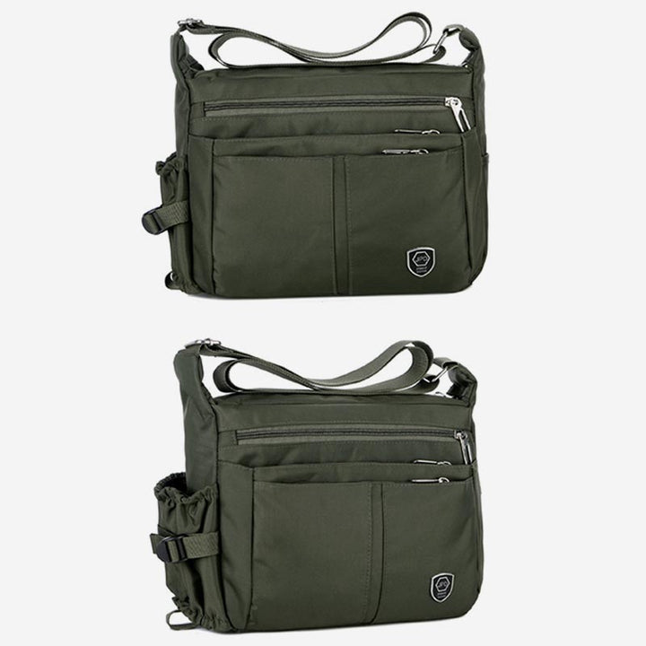 Leichte Umhängetasche aus Nylon mit mehreren Taschen für Herren