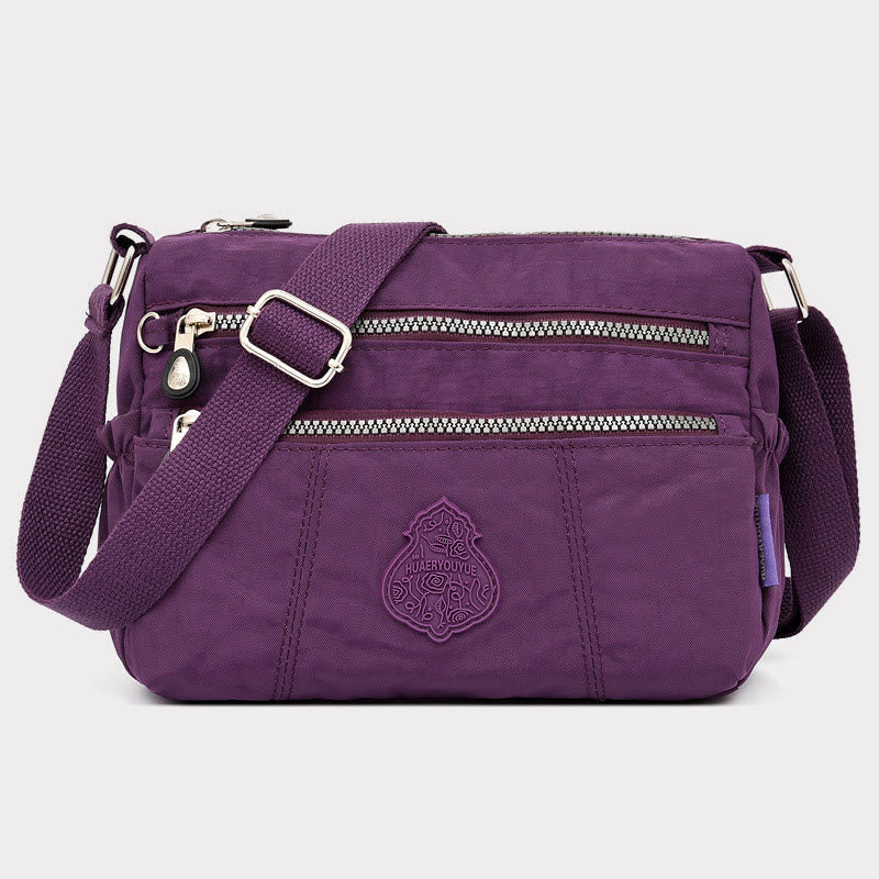 Umhängetasche für Damen, urban, lässig, zum Einkaufen, Nylontuch, Muttertasche