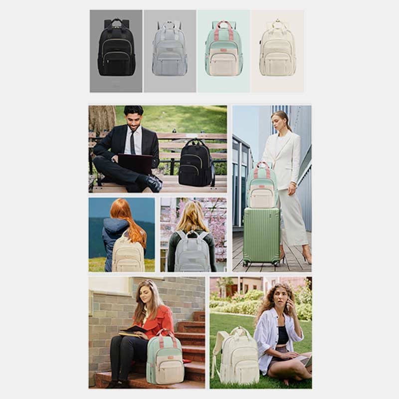 Rucksack für Damen, multifunktional, für den Alltag, Reisen und Freizeit, großes Fassungsvermögen