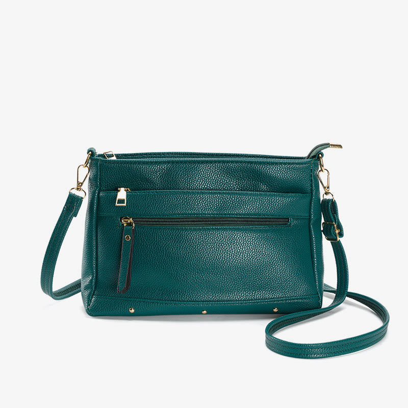 Minimalistische, einfarbige Telefontasche für Damen, quadratische Umhängetasche