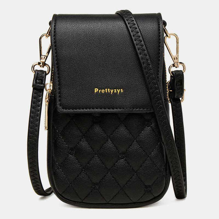 Kleine Umhängetasche für Damen, Handy-Geldbörse, Brieftasche aus Leder, Schultertasche