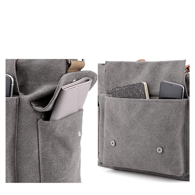 Große Kapazität Damen Canvas Tote Casual Crossbody Schulter Handtaschen Messenger Bag