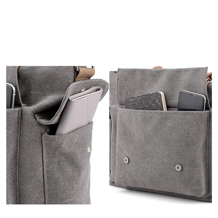 Große Kapazität Damen Canvas Tote Casual Crossbody Schulter Handtaschen Messenger Bag
