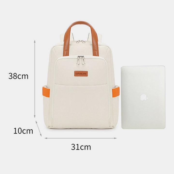 Kräftiger Rucksack für Damen, große Kapazität, Laptop-Rucksack mit Handschlaufe