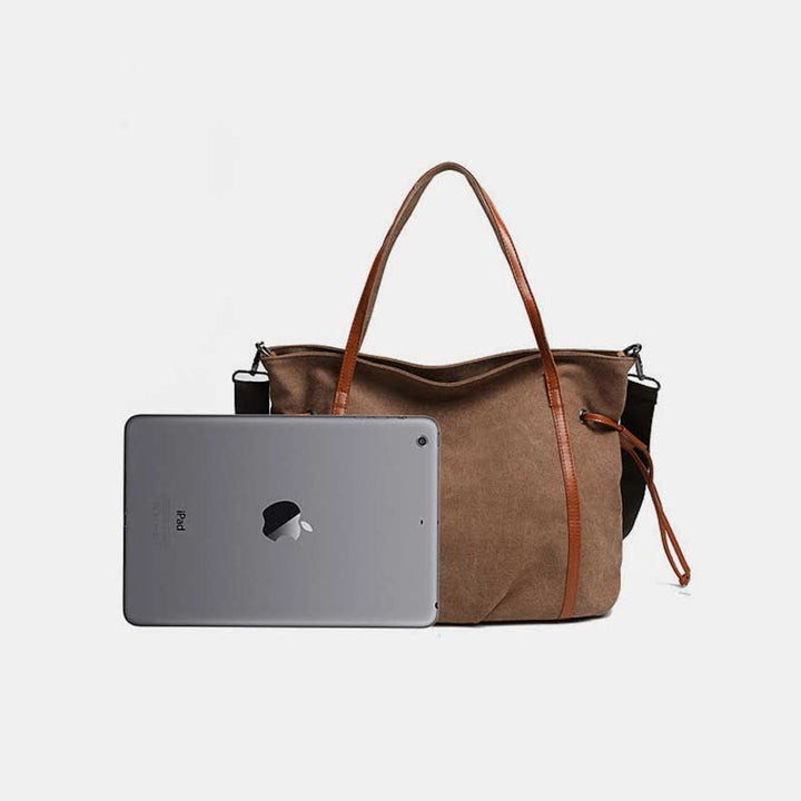 Vintage Casual Hobo Bag Canvas Tägliche Schultertasche Shopper Handtasche