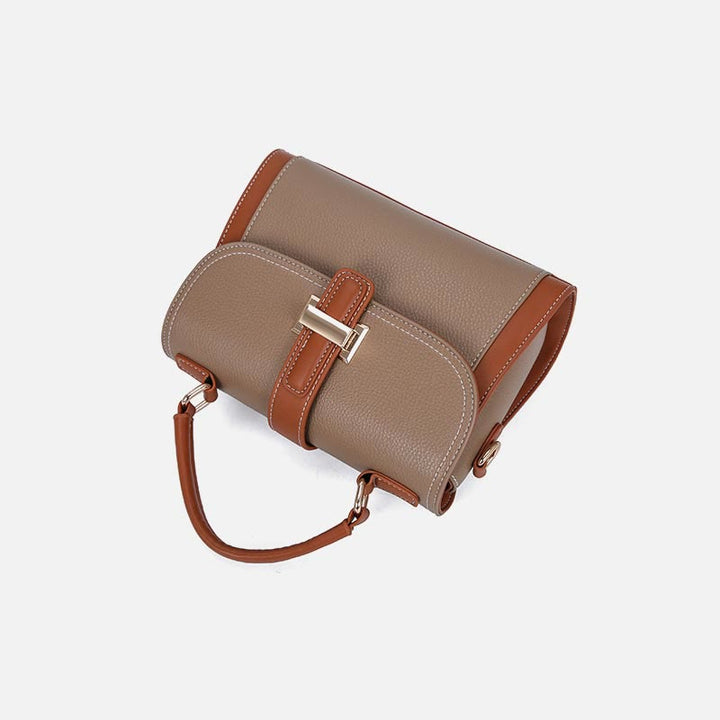 Top-Griff-Tasche für Damen PU-Leder Minimalistische Umhängetasche