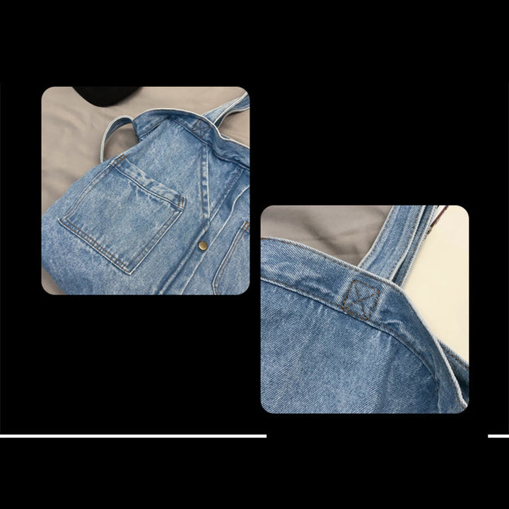 Denim-Einkaufstasche für Damen, große Kapazität, Umhängetasche - image 12