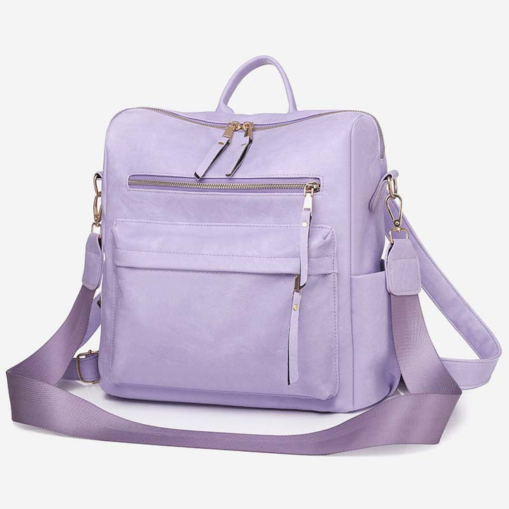 Eleganter Rucksack im College-Stil mit großem Fassungsvermögen und vielen Tragemöglichkeiten