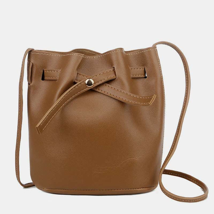 Umhängetasche für Damen aus PU-Leder, minimalistische Schultertasche für den täglichen Gebrauch