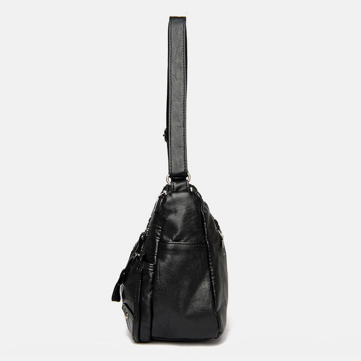 Umhängetasche mit großem Fassungsvermögen und mehreren Taschen