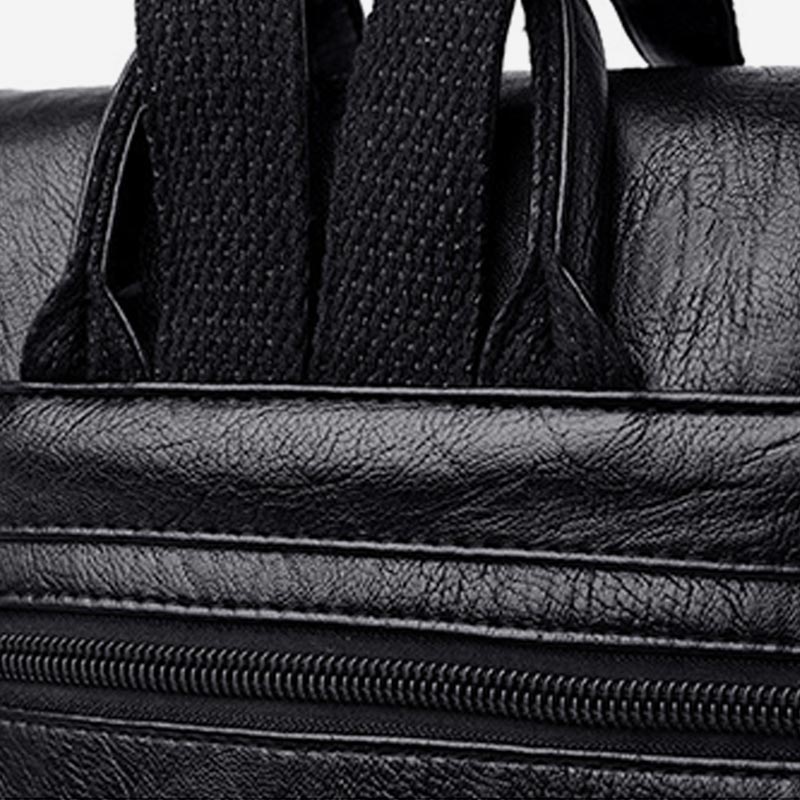 Kleiner Rucksack für Damen, weiches PU-Leder, lässiger Tagesrucksack