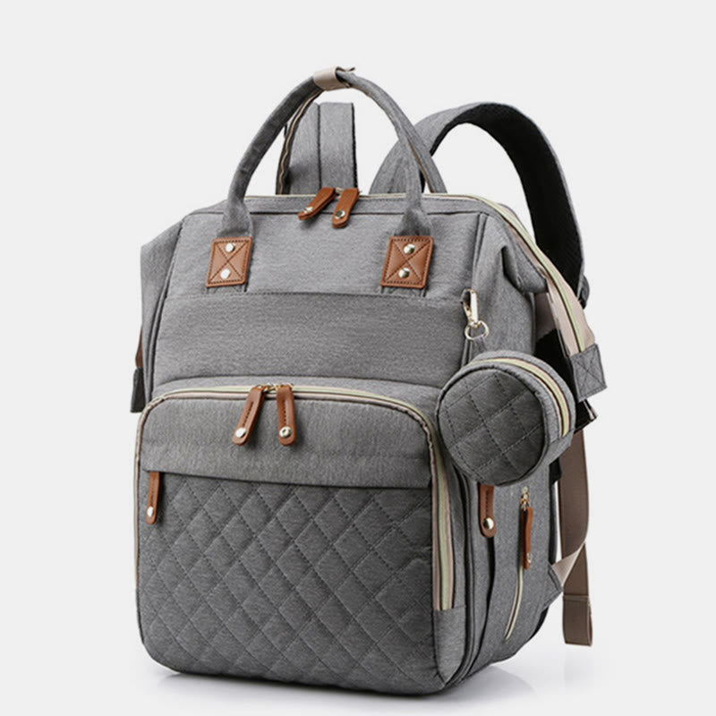 Multifunktionale Mama-Tasche mit Kinderbett, einfacher wasserdichter Oxford-Rucksack