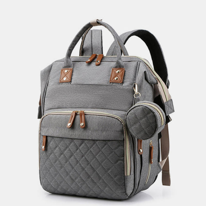 Multifunktionale Mama-Tasche mit Kinderbett, einfacher wasserdichter Oxford-Rucksack