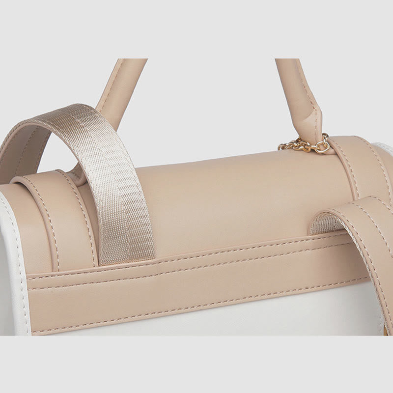 Lady Rucksack Textur Vegan Leder Frauen Stilvolle Reise Daypack