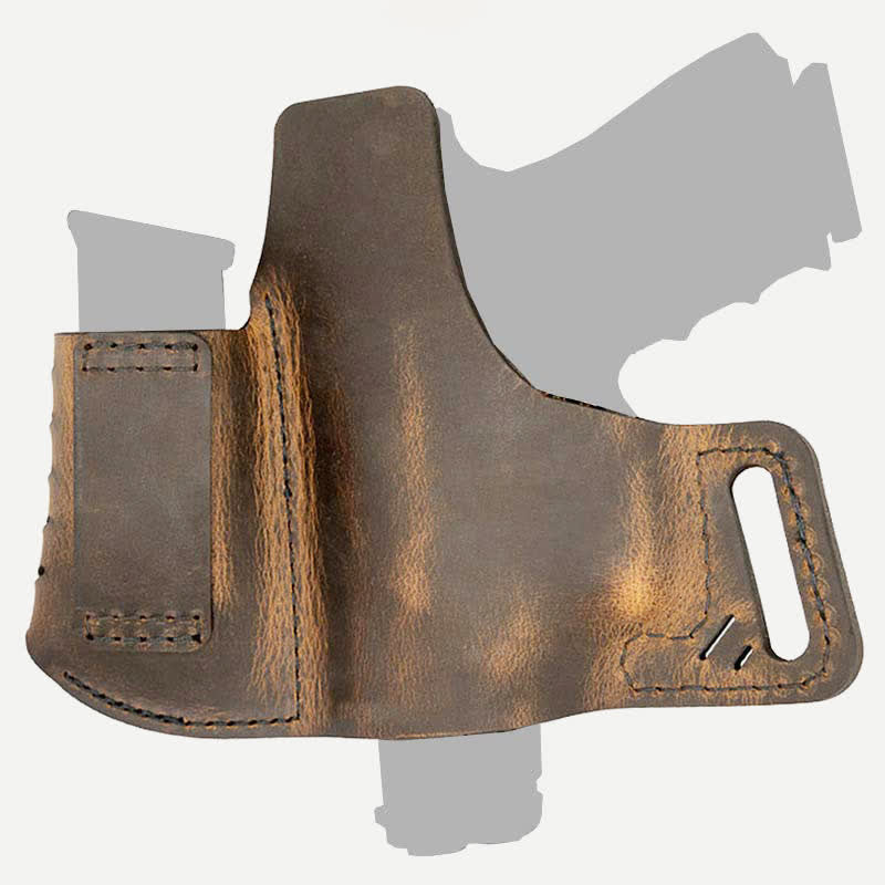 Gürtelholster aus echtem Leder mit Magazintasche, mehrere Modelle für G19, P365, M1911
