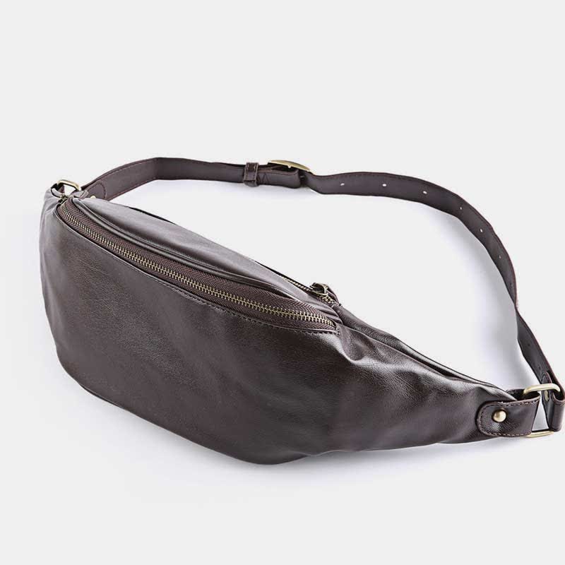 Kleine Schultertasche aus Leder, Umhängetasche, persönliche Tasche, Brust-/Schulterrucksack