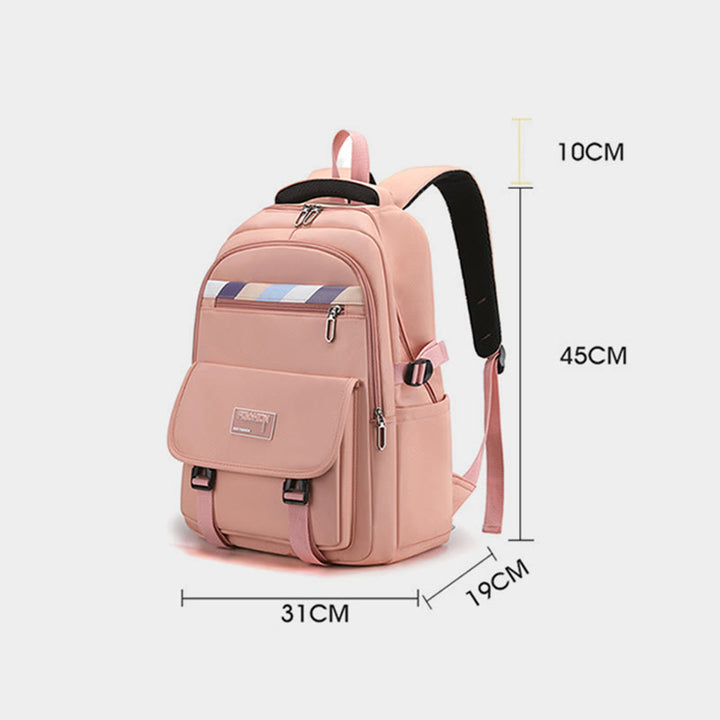 Rucksack für Damen, weicher, atmungsaktiver Stoff, lässige, wasserdichte Reisetasche
