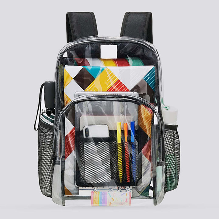 Rucksack für Schüler, transparentes PVC, Freizeit, täglicher Schulranzen