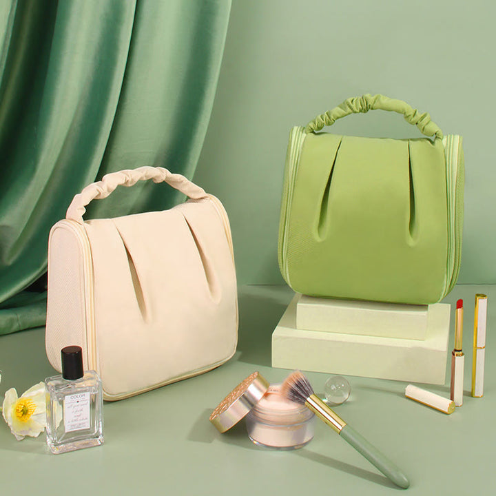 Tragbare Make-up-Handtasche für Damen, große Reiseaufbewahrungstasche