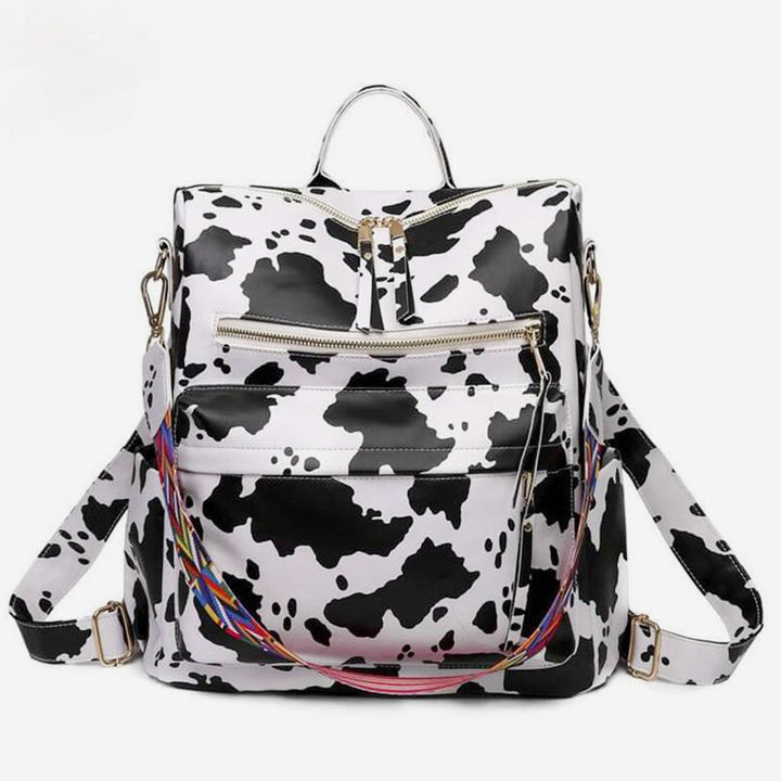 Großer Schulrucksack aus Leder