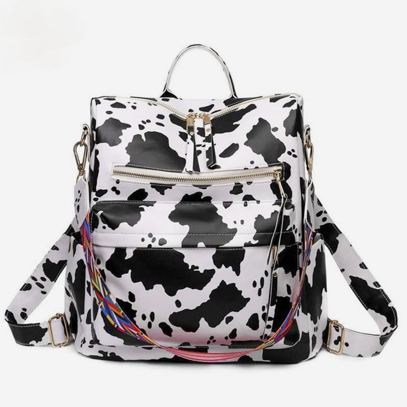 Großer Schulrucksack aus Leder