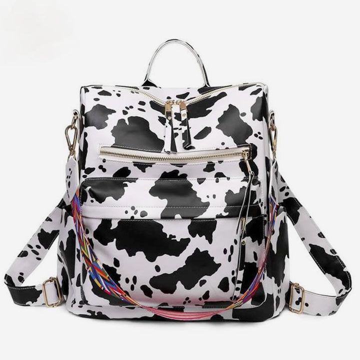 Großer Schulrucksack aus Leder