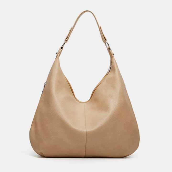 Große Hobo-Tasche aus weichem Leder, Handtasche, Tragetasche für den Alltag für Damen - Maisseide - image 20