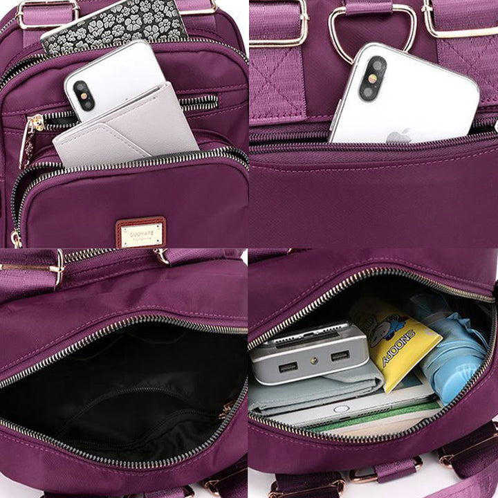 Wasserdichter Umhängetaschen-Rucksack mit mehreren Taschen