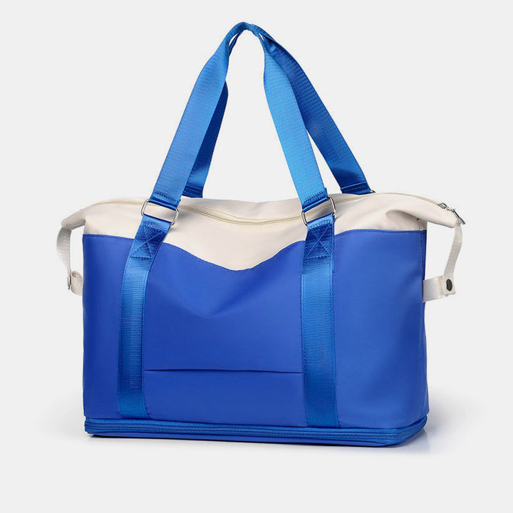 Reisetasche für Damen, große Aufbewahrungstasche mit Fach für trockene und nasse Abteile