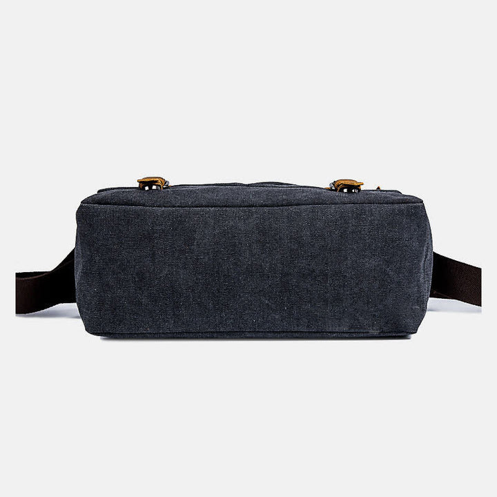 Herren Canvas Messenger Bag Retro Schulter Crossbody Rucksack Geldbörse