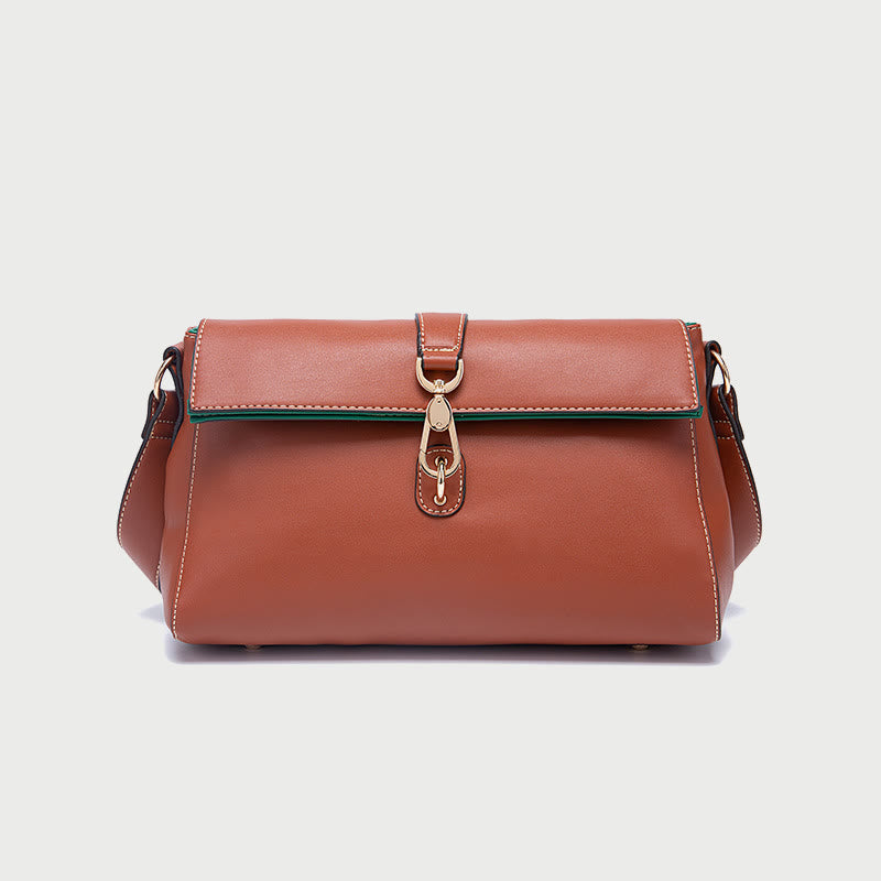 Modische Lederhandtasche für Damen, klein, lässig, Umhängetasche