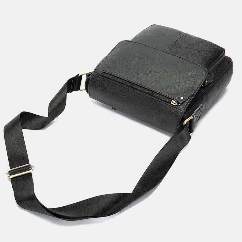 Herren Umhängetasche Echtes Leder Kleine Messenger Bag Crossbody Bag