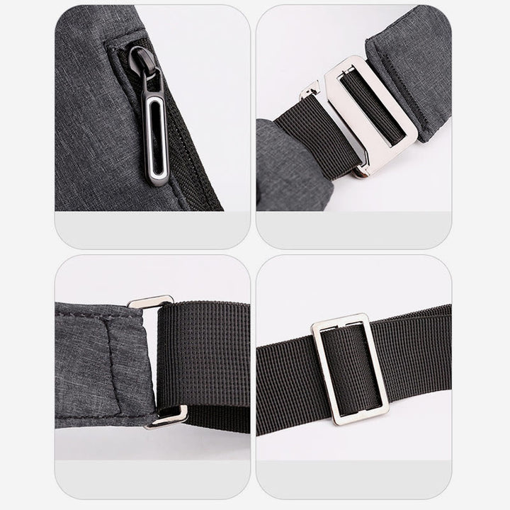 Schultertasche für Herren, wasserdicht, Nylon, tragbarer Umhängerucksack