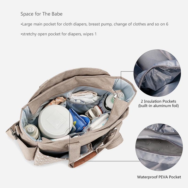 Einkaufstasche für Damen im Freien, Reisetasche aus Polyester mit großer Kapazität