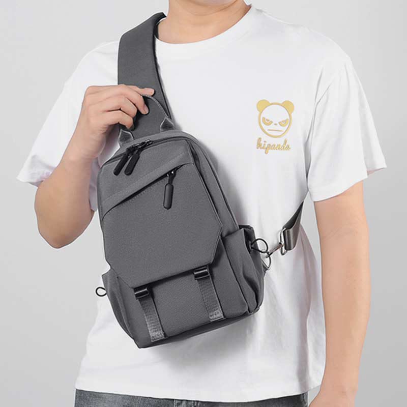Schultertasche für Herren, abriebfest, lässiger Oxford-Umhängerucksack