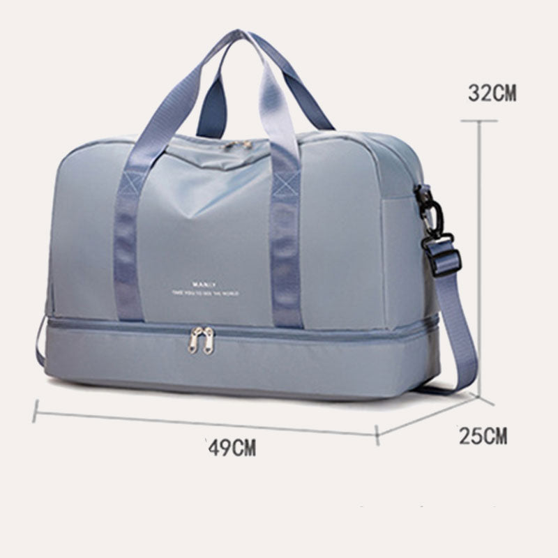 Reise-Sporttasche, trocken, nass, für die Abreise, Sporttasche, Weekender, Übernacht-Handtasche
