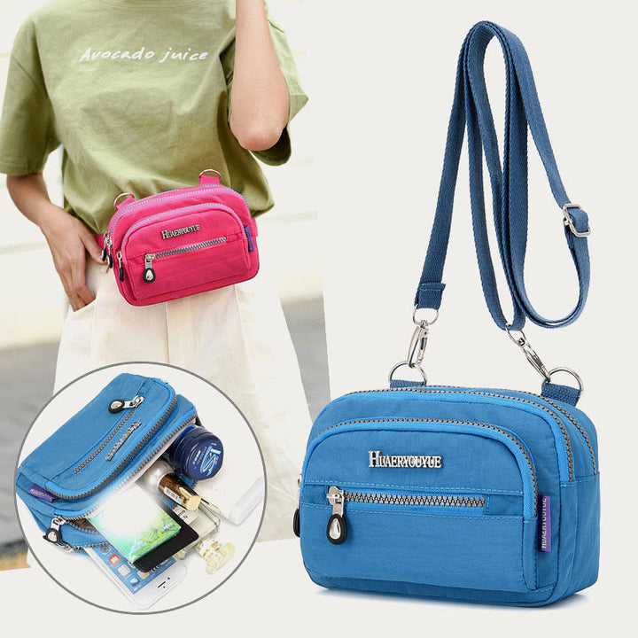 Umhängetasche für Damen, lässig, verstellbarer Riemen, Nylon-Gürteltasche