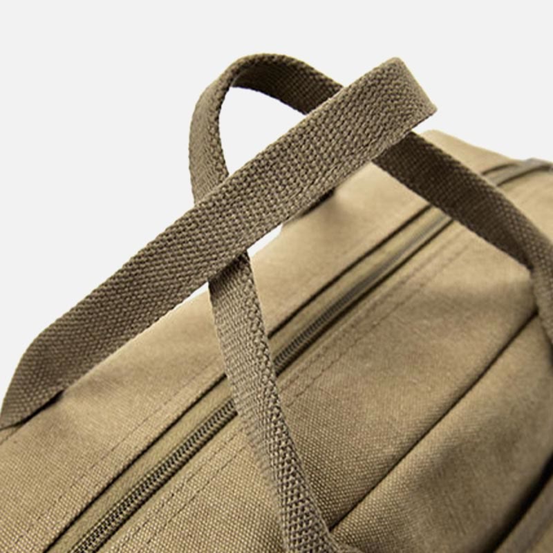 Messenger Bag für Herren, lässige Umhängetasche aus Canvas mit mehreren Taschen