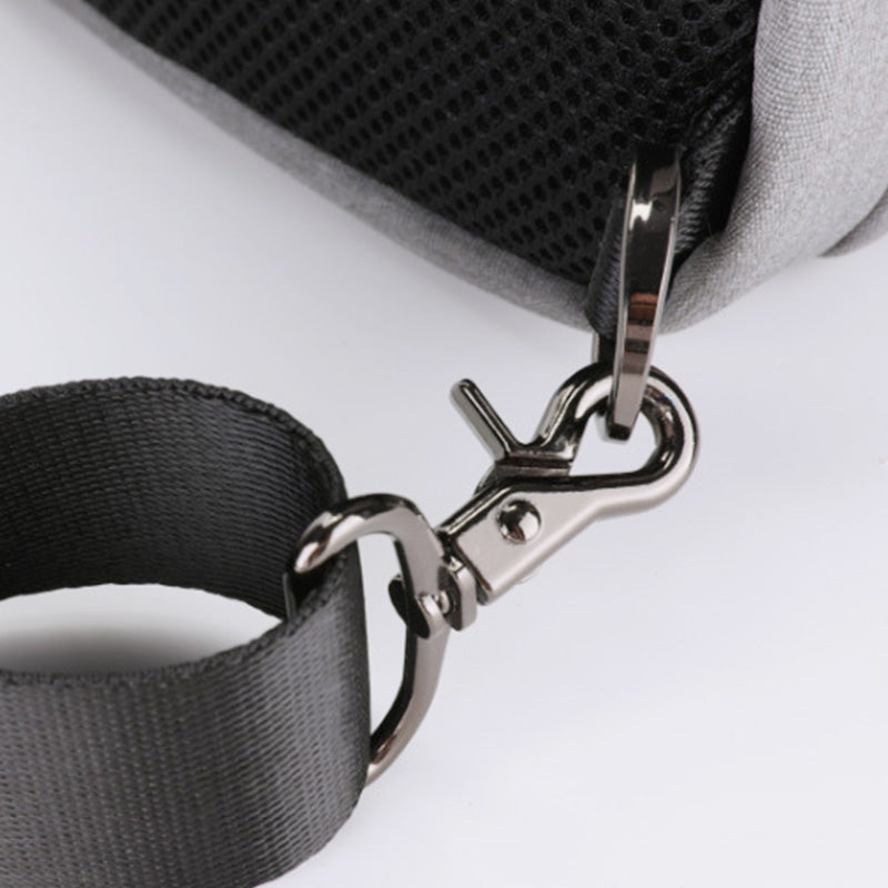 Große, diebstahlsichere, wasserdichte Schultertasche mit USB-Ladefunktion