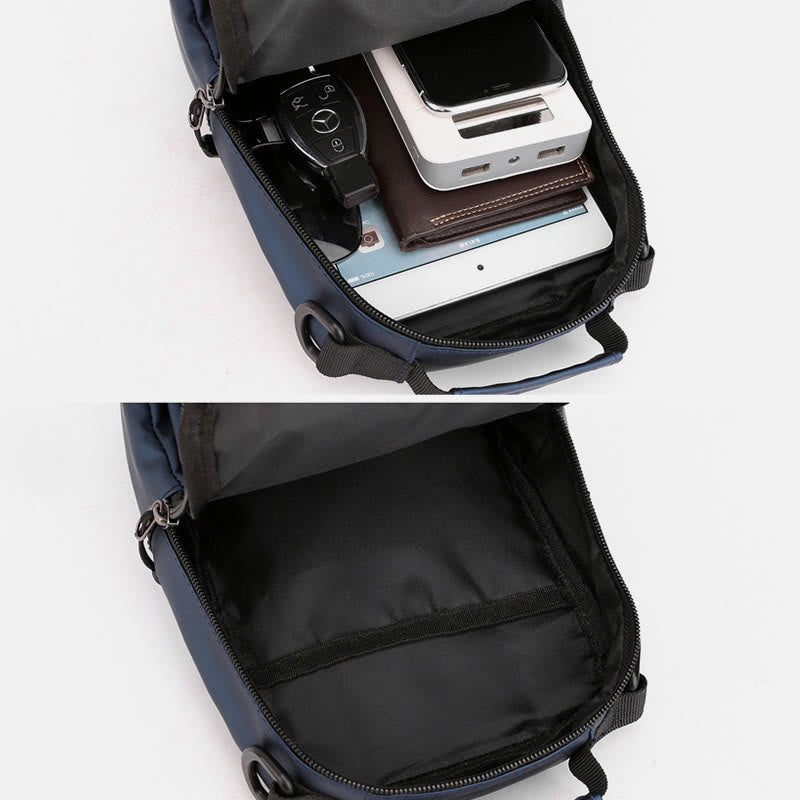 Praktische Crossbody Sling Bag für Männer, wasserdichte Reisetasche