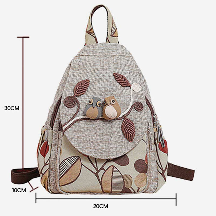 Großer Rucksack mit Ethno-Print